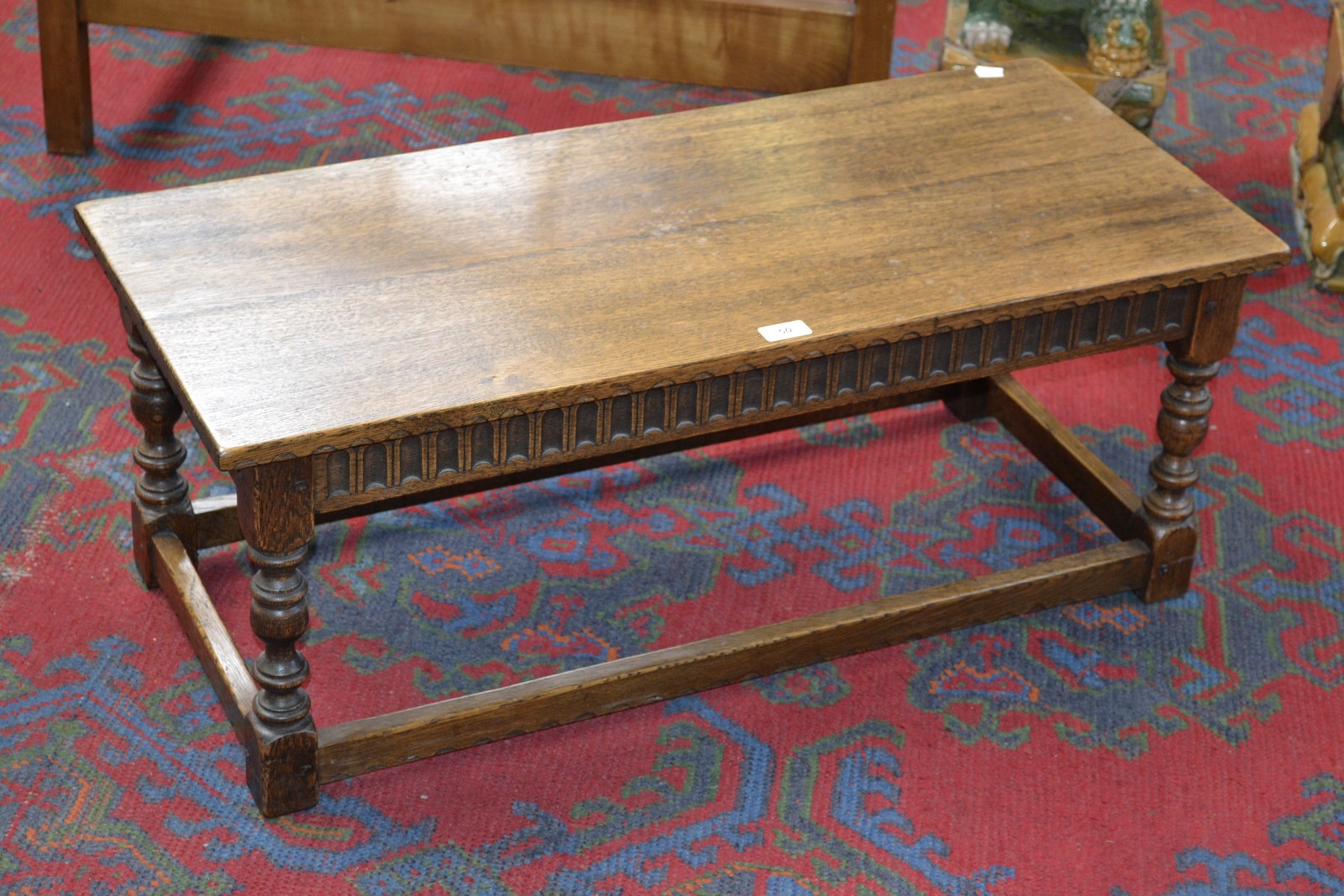 An oak Rupert Griffith coffee table.