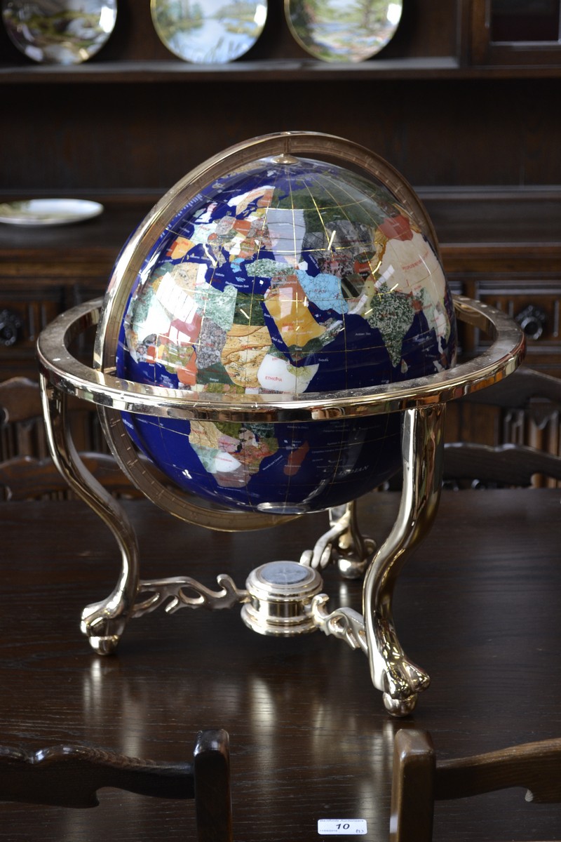 A 20th century library globe,