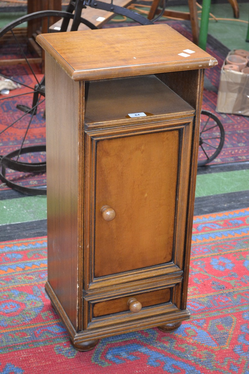 A French satinwood pot cupboard