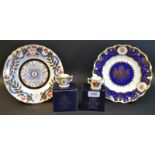 A Royal Crown Derby Shrovetide Plate, limited edition 272/500, boxed, certificate; another similar,