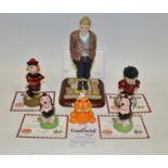 Decorative Ceramics - Dennis the Menace, Minnie the Minx; Gnasher; Compo,