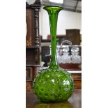 An early Victorian blown glass onion vase, c.