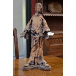 John Grain, sculpture in clay, Lazarus, signed in the maquette,