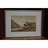 William Hall Storm, Buttermere signed, inscribed to verso, watercolour,