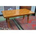 A French oak Art Deco dining table