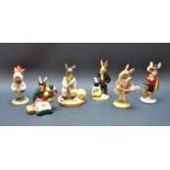 A Royal Doulton Bunnykins figure of Mr Bunny Beat Strumming, boxed; others, Deep Sea Diver,