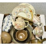 Ceramics - a Royal Doulton series ware plate; a Paragon Country Lane teapot; another,