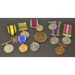 World War Two War and Defence medals; George V Faithful Service Constabulary medal; NATO medal;