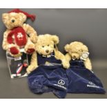 A Mercedes-Benz Henry Bear, 42cm, limited edition Q69320660, certificate, draw-string bag; another,