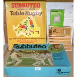 Subbuteo - Table Rugby International Edition boxed set; other teams, C115 Score board,