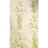 Textiles - A large pair of Laura Ashley curtains,