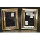 A pair of Carr`s 2000 silver mounted photograph frames.