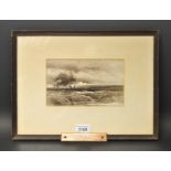 Lillian G Freck Stormy Evening watercolour, signed in pencil,