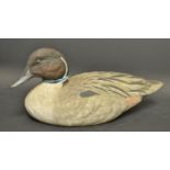 A Pintail duck decoy,