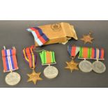 Medals - a World War II four piece group, 39-45 star, Burma star, defence and victory medals,