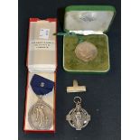 Masonic Regalia - a silver Masonic Memorial Fund Medal,