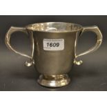 A silver two handled trophy cup, London 1911,