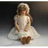 A large Kammer & Reinhardt/ Simon & Halbig bisque head socket doll,