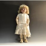 Alt Beck & Gottschalck - a bisque head toddler doll, impressed ABG.