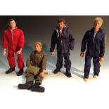 Actionman - A red devils jump suit, helmet and parachute; others Skier, assorted military uniforms,