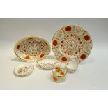 An Abbeydale Imperial pattern dinner plate, oval dish ,