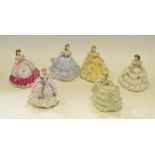 A Royal Worcester figure, Lady Sophie; others, including Lady Louisa,