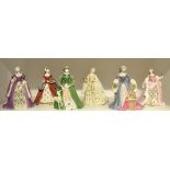A set of six Wedgwood figures,
