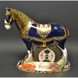A Royal Crown Derby paperweight, Shire Horse, specially commissioned by Sinclairs, limited edition,