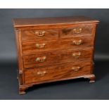 A George III mahogany chest,