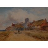 W** Ramsey (early 20th century) A Pair, Driving the Sheep and The Farmstead signed, watercolours,