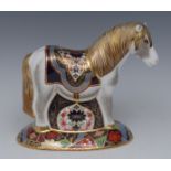 A Royal Crown Derby paperweight, Miniature Shetland Pony, specially commissioned for Sinclairs,