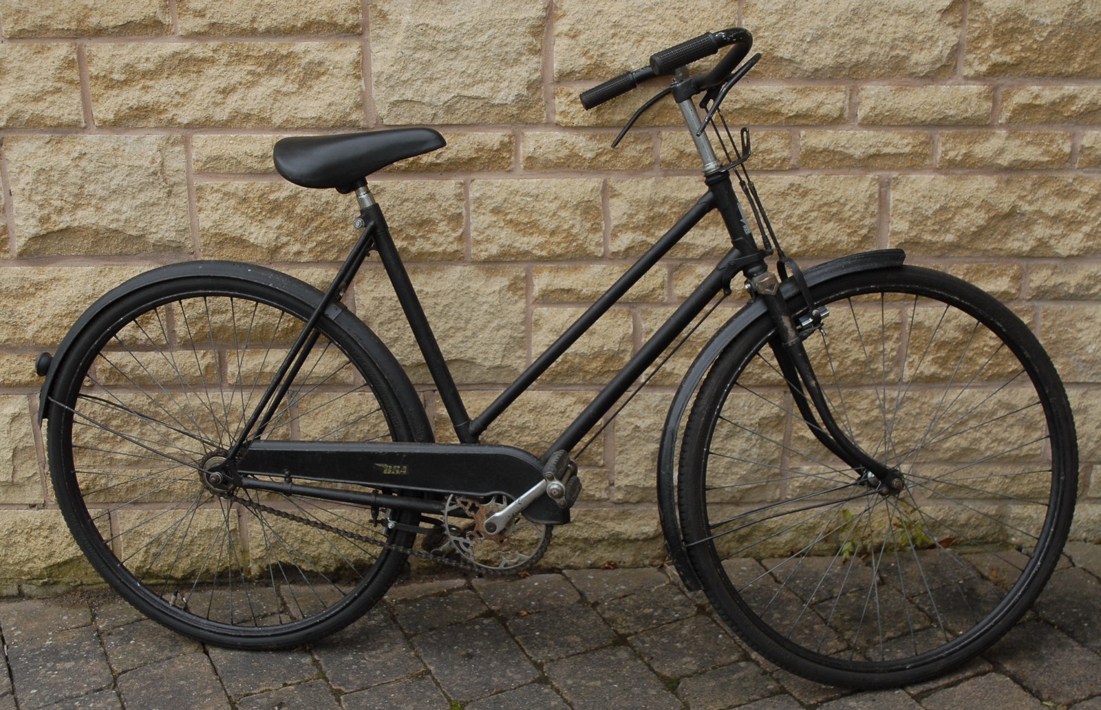 A vintage BSA bicycle,