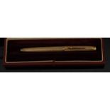 A Parker silver gilt fountain pen,