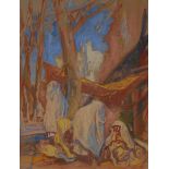 Sir Frank Brangwyn (1867-1956) Scene in Tangiers monogrammed, watercolour,