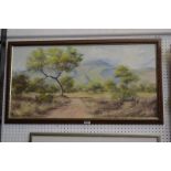Francois Badenhorst (South African 1934 - 2013) Bushveld Landscape signed, oil on board,
