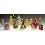 A Royal Doulton figure, Anne Marie, HN4522; others,Top of the Hill,