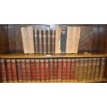 Books - a Collection of leather bound Dickens novels including Little Dorritt; Oliver Twist;