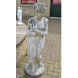 Garden Statutory composite of a young lady (1)