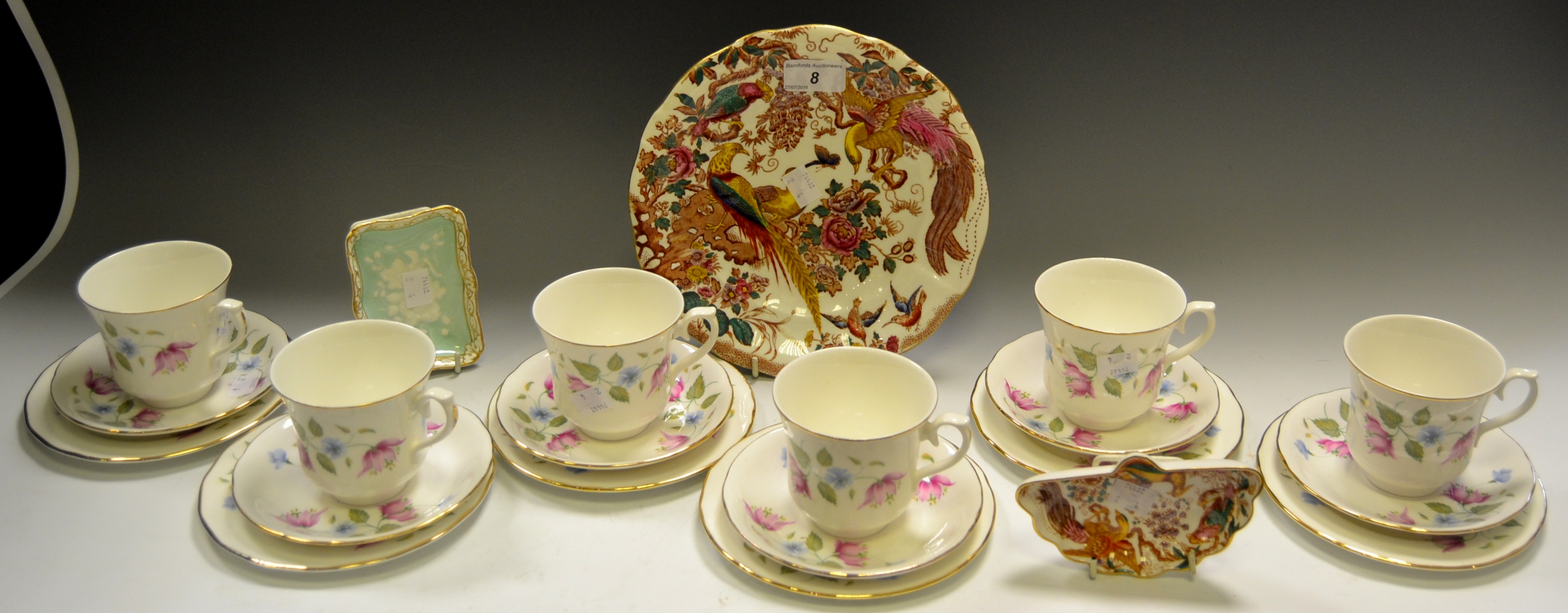 A Queen Anne part tea service,