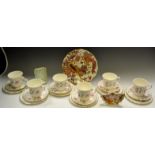 A Queen Anne part tea service,