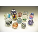 Paperweights - various, millefiori, bubble inclusions,