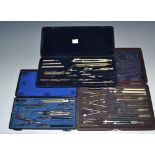 A mid 20th century drawing instrument set,