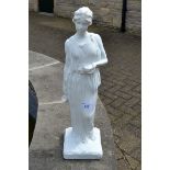 Garden Statuary - composite model of a maiden holding a water jug (1)