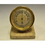 An early 20th century aneroid desk barometer,