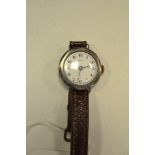 An early 20th century silver Buren wristwatch,
