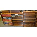 A mid-20th Century bookcase, sliding glass doors, others (3).