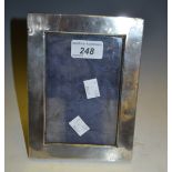 A silver photograph frame,