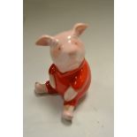 A Beswick 'Winnie the Pooh' model, 'Piglet', looking sad, gold backstamp.