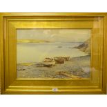 Charles William Adderton (1866 - 1944) Rowing Boats signed, watercolour,