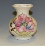 A Moorcroft small baluster vase,